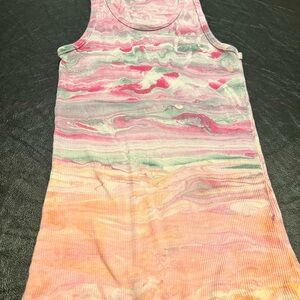 Hard Tail tie-dye tank top